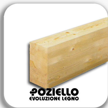 trave pino lamellare 11,3x11,3 impregnato esag.