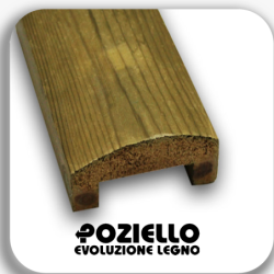 corrimano pino impregnato mm 45x95