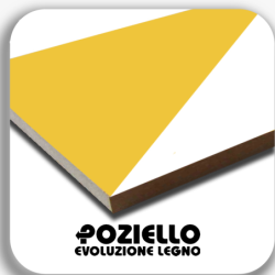 mdf nobilitato mm 18** giallo 444-bianco 118