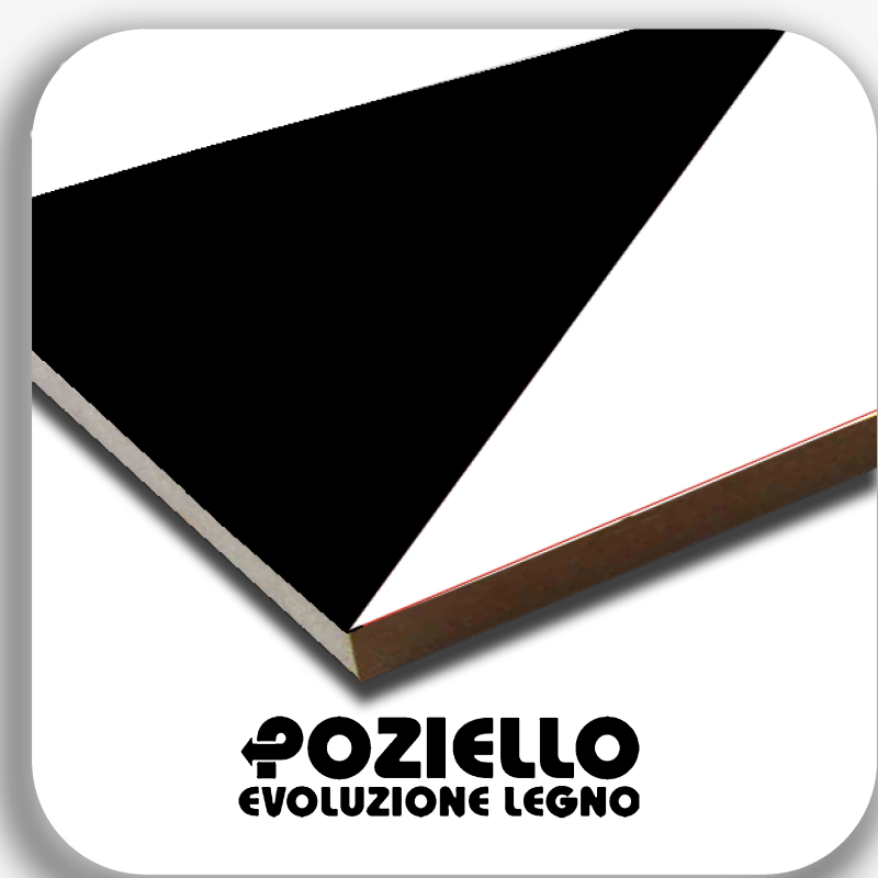 mdf nobilitato mm 18** nero 0341-bianco 0118